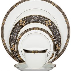 Lenox Vintage Jewel Platinum-Banded Bone China 5-Piece Place Setting, Service for 1