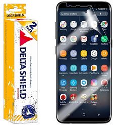 Galaxy S8+ Screen Protector (S8 Plus)[2-Pack], DeltaShield BodyArmor Full Coverage Screen Protector for Galaxy S8+ Military-Grade Clear HD Anti-Bubble Film
