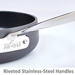 All-Clad HA1 Hard Anodized Nonstick Dishwasher Safe PFOA Free 8-Inch and 10-Inch Fry Pan Cookware Set, 2-Piece, Black
