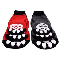 EXPAWLORER Anti-Slip Dog Socks Traction Control for Indoor Wear, Paw Protection