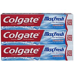 Colgate Max Fresh Toothpaste with Breath Strips - Cool Mint