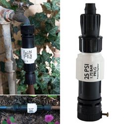 Drip Irrigation Faucet Adapter Kit: Connect 1/2" Tubing to Faucet or Hose, Backflow Preventer, Filter, Pressure Regulator - No Assembly Required