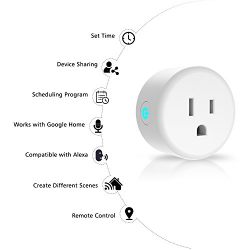Anbes Wi-Fi Smart Plug Mini Outlet - Effortless Smart Control for Your Devices (4-Pack)