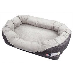 BarksBar Large Gray Orthopedic Dog Bed