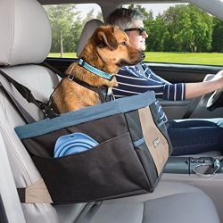 Kurgo Rover Dog Car Seat, Dog Booster Seat with Dog Seatbelt