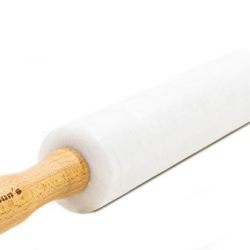 Rolling Pin for Baking Pie Pizza & Cookies - Kitchen utensil tools gift ideas for bakers (Marble 18" inches)