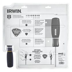 Irwin Tools Torque Zone Screwdriver Set, 8 Piece
