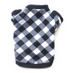 Idepet Warm Pet Dog Sweater with Black and White
