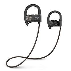 TaoTronics Wireless Earphones with Adjustable Earhooks for Extra Stability