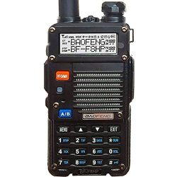 BaoFeng Watt Dual Band Two-Way Radio (136-174MHz VHF & 400-520MHz UHF) Includes Full Kit with Large Battery
