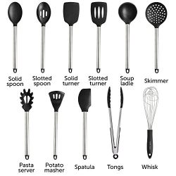 11 Silicone Cooking Utensils Kitchen Utensil set