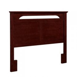 Dorel Living Queen or Full-Sized Headboard in Solid Wood in Cherry Finish