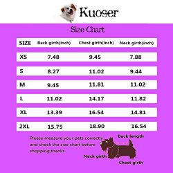 Kuoser Holiday Christmas Classic Cartoon Reindeer Dog Sweater Knitwear for Cold Weather Small Medium sized dog winter Coat Costume ( XS-XXL ),Reindeer XL