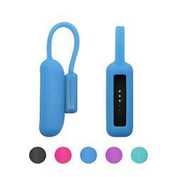 BeneStellar Fitbit Flex 2 Silicone Clip Holder, Silicone Clip Holder Built-in Smart Strong Magnetic Clasp Strap for Fitbit Flex 2,No Tracker (1-Pack Blue)