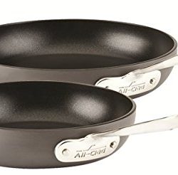 All-Clad HA1 Hard Anodized Nonstick Dishwasher Safe PFOA Free 8-Inch and 10-Inch Fry Pan Cookware Set, 2-Piece, Black