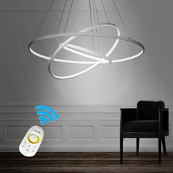 LightInTheBox Dimmable 90W Pendant Light Modern Design LED Three Rings Chandeliers