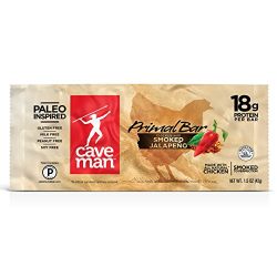 Caveman Foods Paleo Primal Bar, Smoked Jalapeno, 12 Count, 1.5 oz