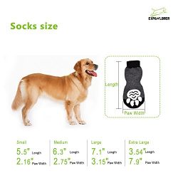 EXPAWLORER Anti-Slip Dog Socks Traction Control for Indoor Wear, Paw Protection