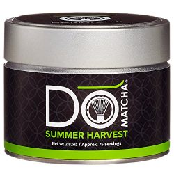 DoMatcha - Summer Harvest Matcha Powder, Authentic Japanese Green Tea Rich with Antioxidants and L-Theanine, Gluten Free and Kosher, 75 Servings (2.82 oz)