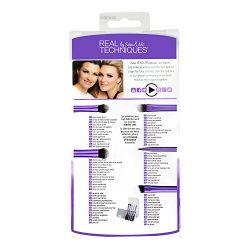 Real Techniques Starter Set Hand Cut Hair Design Makeup Brush Set