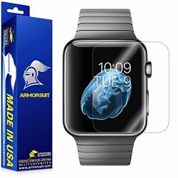 Armorsuit - Apple Watch Screen Protector (42mm Series 3 / 2 / 1 Compatible) MilitaryShield Full Coverage [2 Pack] Screen Protector For Apple Watch 42 mm - HD Clear