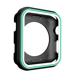 AWINNER Colorful Case for Apple Watch 38mm,Shock-proof and Shatter-resistant Protective iwatch Silicone Case for Apple Watch Series 3,Series 2,Series 1, Nike+,Sport,Edition (12-Colour)