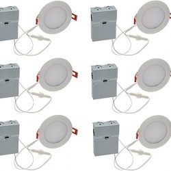 Lithonia Lighting (Pack of 6) 9.6W Ultra Thin 4" Dimmable Recessed Ceiling Light