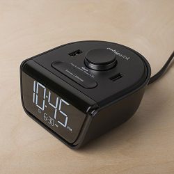 Brandstand BPECW CubieWink Charging Alarm Clock with 2 USB Ports