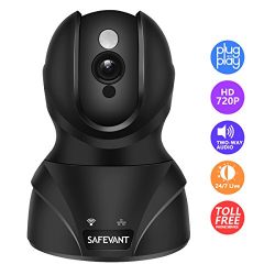Wireless Security Camera, SAFEVANT HD Wifi IP Camera Surveillance Camera With Two Way Audio Night Vision For Pet Monitor, Nanny Camera, Baby Monitor and Puppy Cam