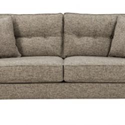 Benchcraft Dahra Contemporary Upholstered Sofa - Jute Gray
