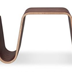 Kardiel Scando Mid-century Modern Plywood Side Table, Walnut Wood