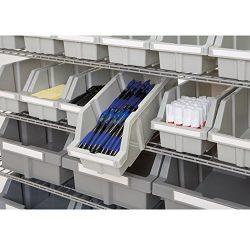 Seville Classics Commercial 7-Tier Platinum/Gray NSF 22-Bin Rack Storage System