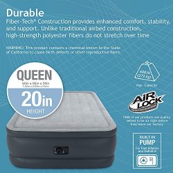 Intex Dura-Beam Standard Series Essential Rest Airbed with Built-In Electric Pump