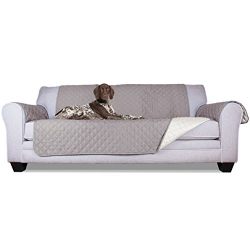 Furhaven Pet Reversible Water-Resistant Sofa Protector, Gray/Mist