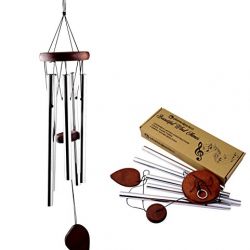 BEAUTIFUL WIND CHIMES - Tuned 22" Wood Windchimes Deliver Rich, Full, Relaxing Tones - Best Large Wooden Wind Chime For Outdoor Patio - Music To Your Ears - SATISFACTION GUARANTEE