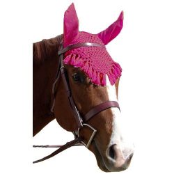 Intrepid International Fancy Ear Nets for Horses, Red
