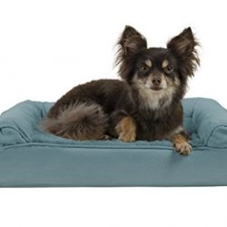 FurHaven Ultra Plush/Velvet Orthopedic Dog Couch Sofa Bed for Dogs and Cats, Plush Deep Pool, Small