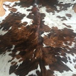 Rodeo Tricolor Cowhide Rug XXL