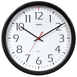 Timex 46004T Set and Forget Wall Clock, 14-Inch