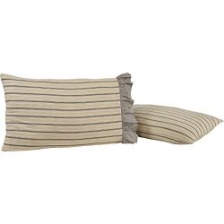VHC Brands Farmhouse Bedding-Sawyer Mill Tan Pillow Case Set