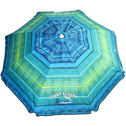Sand Anchor 7 feet Beach Umbrella with Tilt and Telescoping Pole