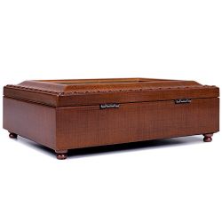Woodgrain Traditional Music Box Plays Amazing Grace