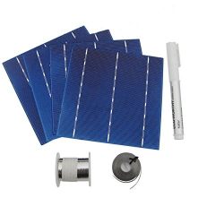 40pcs High Power 6x6 Solar Cells Kit 4.3W/Pcs w/ Tab Wire Flux for DIY Panel