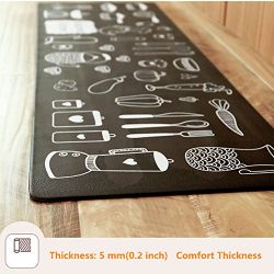 Ukeler Kitchen Mat, Non-Slip Kitchen Rug Rubber Backing Doormat Runner Rug