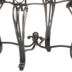 Southern Enterprises Prentice Side End Table, Dark Cherry with Black Finish