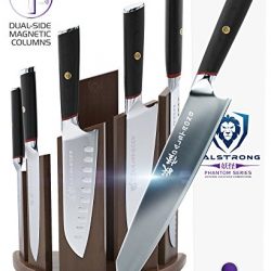 DALSTRONG Knife Set Block- Phantom Series 'Dragon Spire' Magnetic Walnut Block Holder - Japanese AUS-8 Steel - 6pc- Holds 12pc
