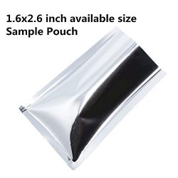500 Pcs Mylar Foil Smell Proof Sampling Pouches Mini Bags Aluminum Foil Bulk Food Storage Bags Vacuum Sealer Coffee Nuts Cosmetic Sample Giveaway Long Term Storage Wrapping 5x7cm(2x2.8 inch), 3.1mil