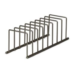 Spectrum Diversified Euro Lid Organizer, Plate Rack, Lid Holder, Square, Satin Nickel
