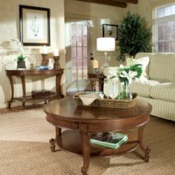 Magnussen Aidan Wood Round End Table