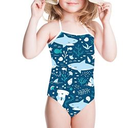 Underwater Shark Print Swimwear Toddler Bathing Suit
